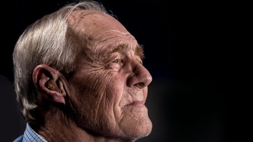 side view of man's face