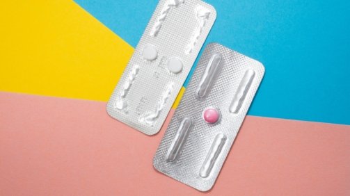 two gray blister packs
